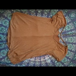 Charlotte Russe Mustard Strappy Top